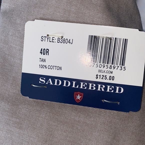 NEW Men’s Saddlebred tan sport coat - Picture 6 of 6